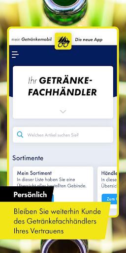 Android application mein Getränkemobil screenshort