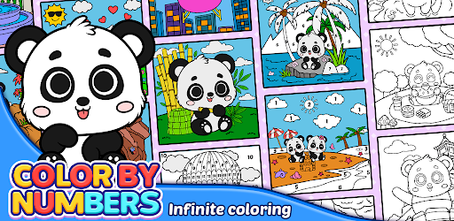 Panda Art : Color By Number