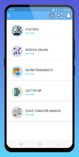 Android application Desserts screenshort