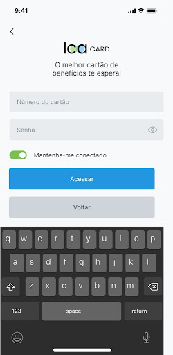 Android application ICA Card - Cartão do Servidor screenshort
