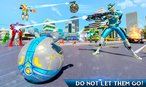 Snow Ball Robot Bike Games  screenshots 5