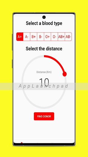 Android application LifeLink: Connecting Donors screenshort