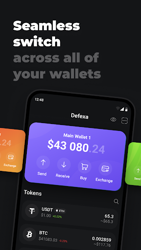 Android application Defexa - Safe Crypto Wallet screenshort