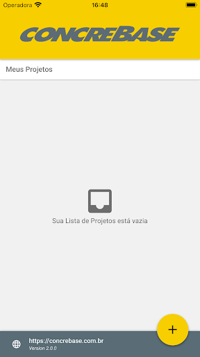 Android application Cliente Concrebase screenshort