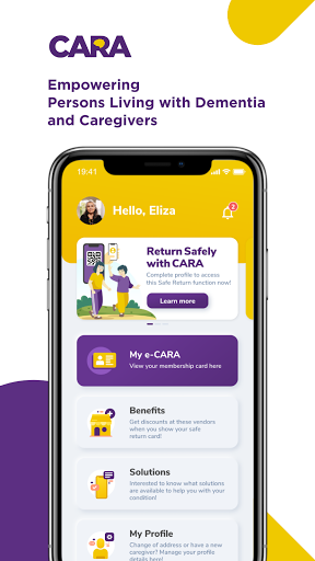 Android application CARA SG screenshort