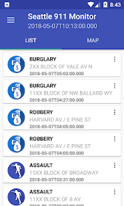 Imágen 2 Seattle 911 Incidents Monitor android