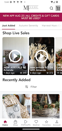 Screenshot of MJHome
