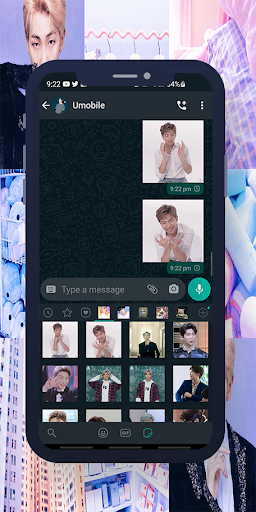 RM BTS Animated WASticker Screen 2