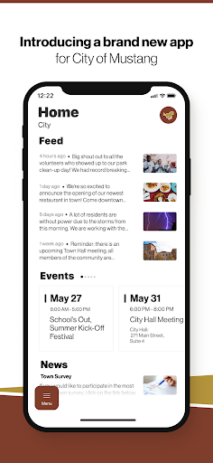 Android application City of Mustang, OK screenshort
