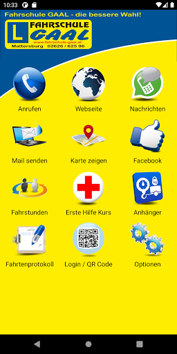 Android application Fahrschule Gaal screenshort