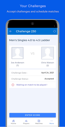 iTennisLadder Screen 2