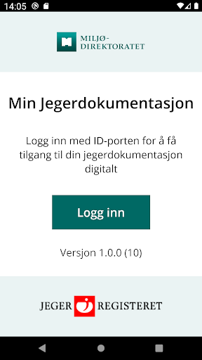 Android application Min Jegerdokumentasjon screenshort