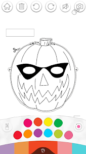 Horror Halloween Mask Coloring