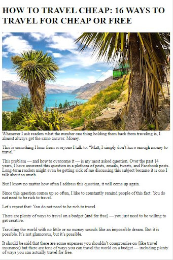 How to Travel ekran görüntüsü