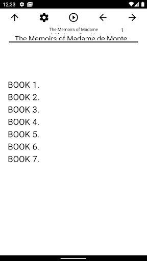 Android application Book, The Memoirs of Madame de screenshort