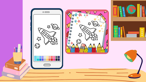 Spaceship Coloring Book
