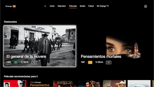 Orange TV para Android TV Screen 2