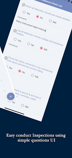 Facilities Compliance App Screen 2