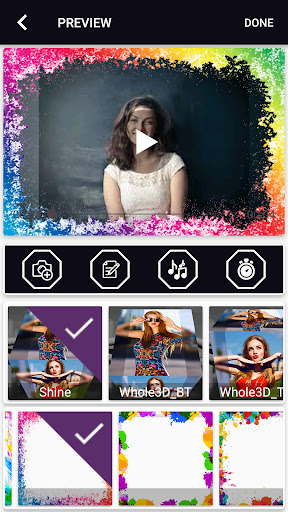 Android application Holi Video Maker with Song screenshort