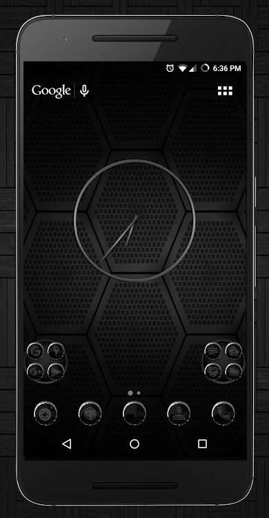 Black Carbon Icon Pack - 1.10 - (Android)