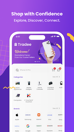 Android application Tradee MY screenshort