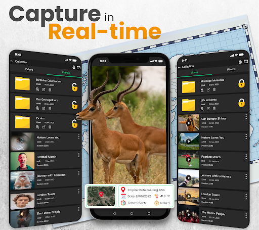GPS maps timestamp camera app