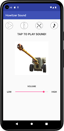 Android application Howitzer Sound screenshort