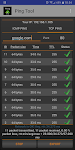 screenshot of Ping Tool Gaming Network Test