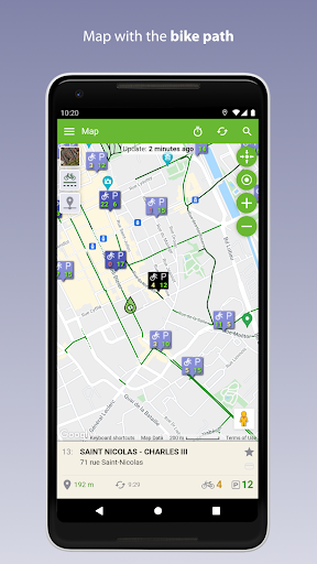 Android application Nancy Vélo screenshort