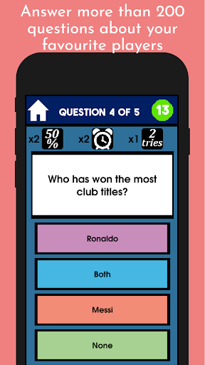 Messi VS Ronaldo - Quiz Game Screen 2