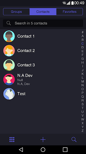 Jazzy Dark Theme for ExDialer Screen 3