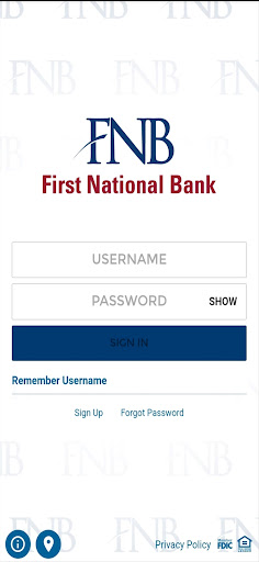 Android application First National Bank of Griffin screenshort