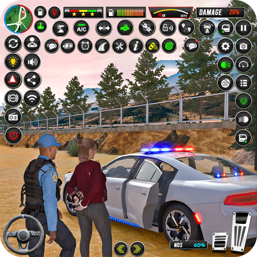 مطاردة سيارة الشرطة محاكي 3D