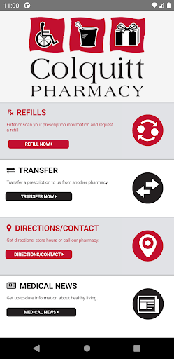 Android application Colquitt Pharmacy by Vow screenshort