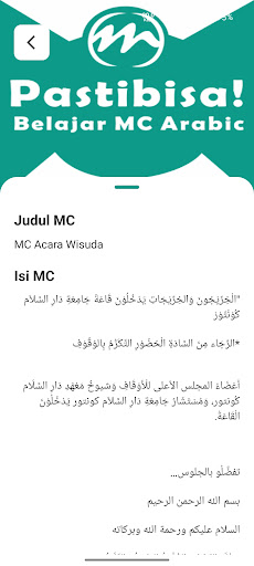 Mc Bahasa Arab Screen 3