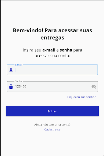 Android application Noah Entregador screenshort