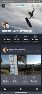 The Surfr. App Screenshot