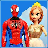 Spiderman Vs Princess Video Cartoon icon
