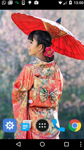 japanese kimono wallpaper Screen 2