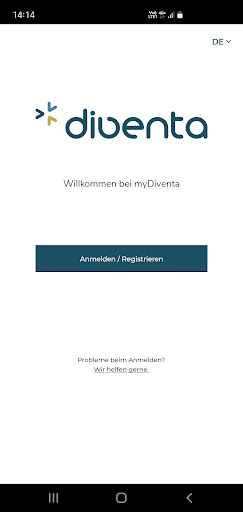 Android application myDiventa screenshort