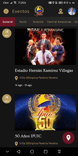 Android application IPUIC Colombia screenshort