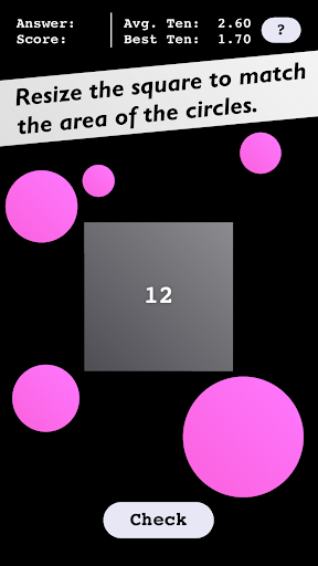 Android application ■ the ●s! - Square the Circles screenshort