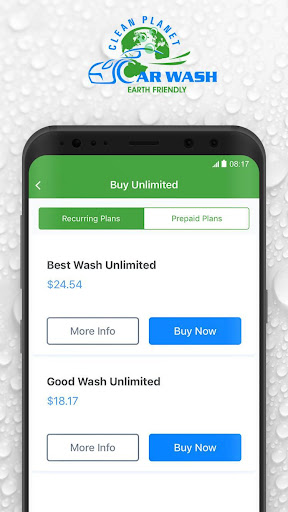 Clean Planet Car Wash Screen 2