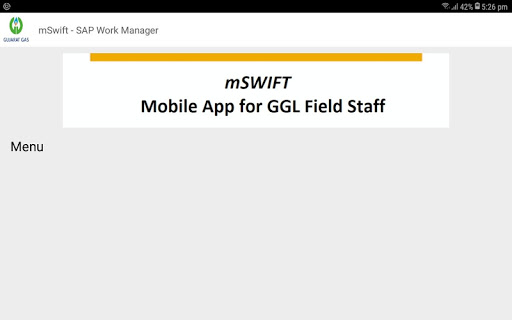 Android application mSWIFT - App for Gujarat Gas L screenshort