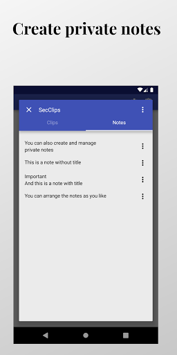 Secure Clips Private clipboard Screen 3