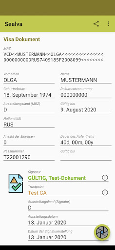 Sealva - VDS Validator Screen 2