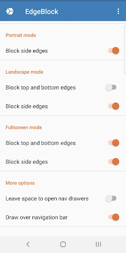 EdgeBlock: Block screen edges Screen 3
