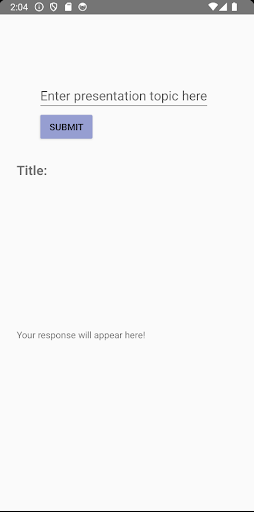 Android application AI Presentation Maker App screenshort