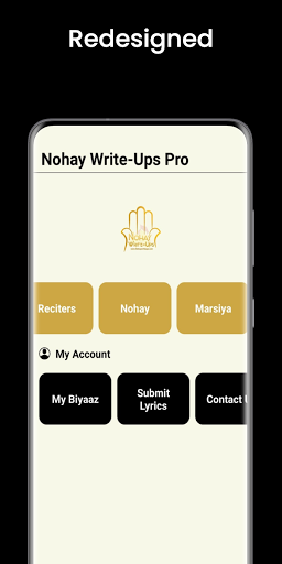 Android application Nohay Write-Ups/Lyrics screenshort