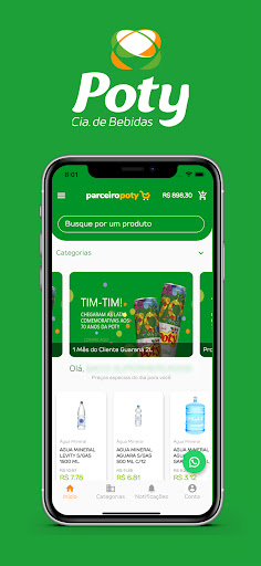 Android application Parceiro Poty screenshort